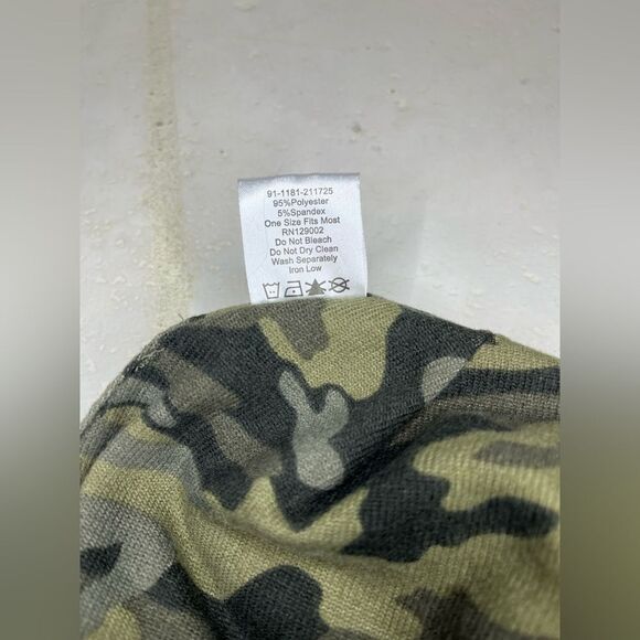 OTTO Green and Black Camouflage Hat Durable Accessories - Picture 4 of 4